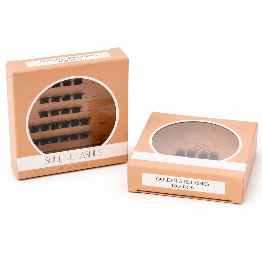 GOLDEN (PRE-GLUED)8/10/12 - ריסים עם דבק מובנה - sem lashes
