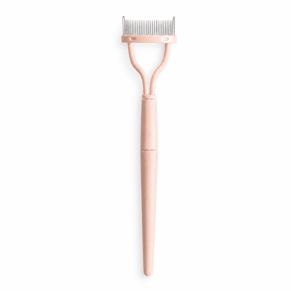 מסרק ריסים - Pink Eyelash comb - sem lashes