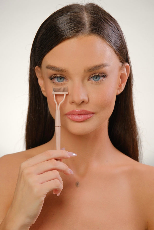 מסרק ריסים - Pink Eyelash comb - sem lashes